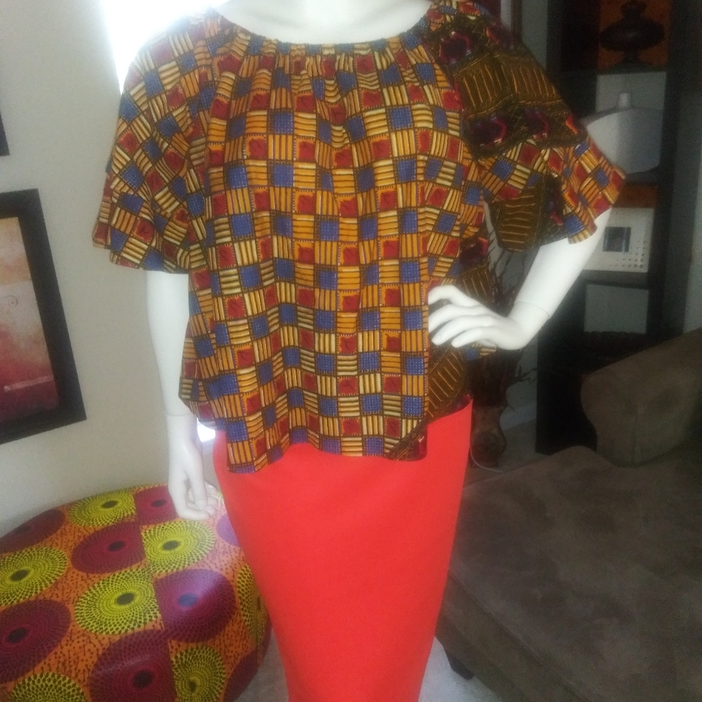 African Print Top